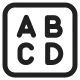 Input Symbol for Latin Capital Letters High Contrast