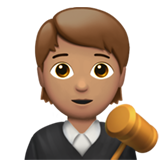Judge Medium Skin Tone Apple Emoji