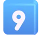 Keycap Digit Nine Color