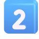 Keycap Digit Two Color