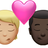 Kiss Person Man Medium Light Skin Tone Dark Skin Tone