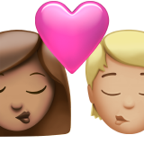 Kiss Woman Person Medium Skin Tone Medium Light Skin Tone