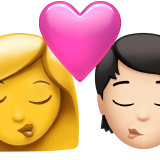 Kiss Woman Person No Skin Tone Light Skin Tone