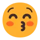 Kissing Face with Closed Eyes Flat
