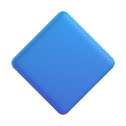 Large Blue Diamond 3D