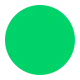 Large Green Circle Flat