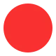 Large Red Circle Flat
