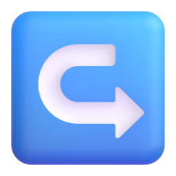 Rightwards Arrow with Hook 3D