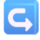 Rightwards Arrow with Hook Color