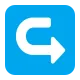 Rightwards Arrow with Hook Flat