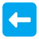 Leftwards Black Arrow Flat