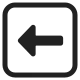 Leftwards Black Arrow High Contrast