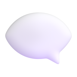 Left Speech Bubble 3D