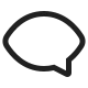 Left Speech Bubble High Contrast