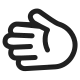 Leftwards Hand High Contrast
