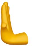 Leftwards Pushing Hand Apple Emoji