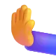 Leftwards Pushing Hand Color