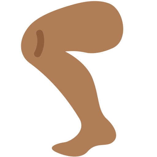 Leg Medium Dark Skin Tone Discord Emoji