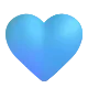 Light Blue Heart Color