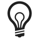 Electric Light Bulb High Contrast