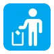 Put Litter in Its Place Symbol Flat
