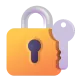 Closed Lock with Key Color