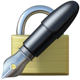 Lock with Ink Pen