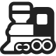 Steam Locomotive High Contrast