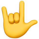 I Love You Hand Sign Apple Emoji
