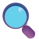 Left-Pointing Magnifying Glass Color