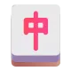 Mahjong Tile Red Dragon Color