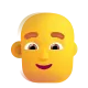 Man: Bald Color