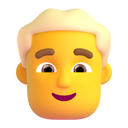 Man: Blond Hair 3D
