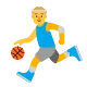 Man Bouncing Ball Flat