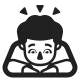 Man Bowing High Contrast