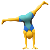 Man Cartwheeling Apple Emoji