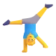 Man Cartwheeling Color