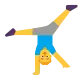 Man Cartwheeling Flat