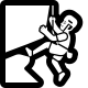 Man Climbing High Contrast