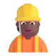man construction worker: medium-dark skin tone Color