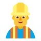 Man Construction Worker Flat