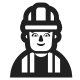 Man Construction Worker High Contrast