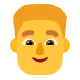 Man: Curly Hair Flat
