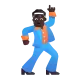 man dancing: dark skin tone Color