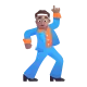 man dancing: medium skin tone Color