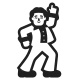 Man Dancing High Contrast
