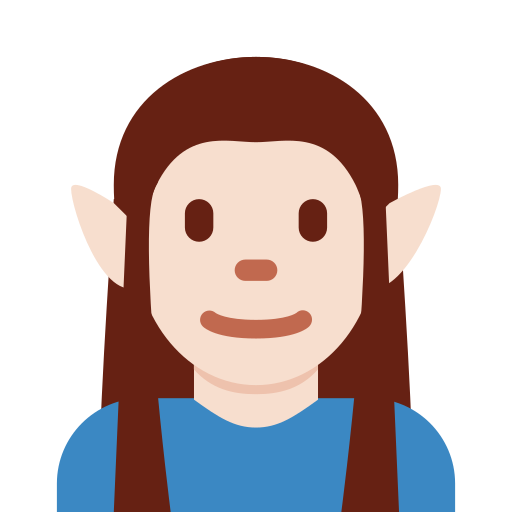 Man Elf Light Skin Tone