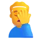 Man Facepalming Color