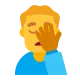 Man Facepalming Flat