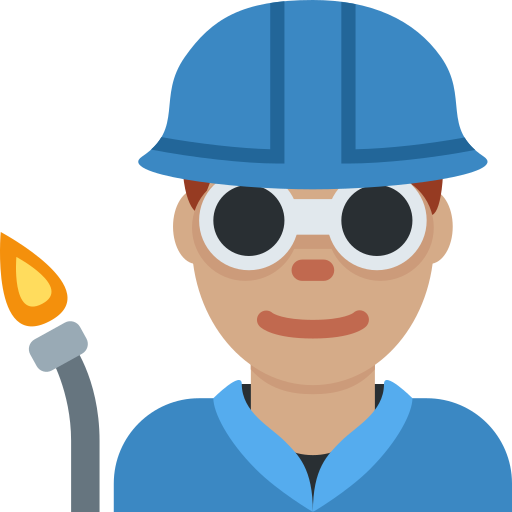 man factory worker: medium skin tone